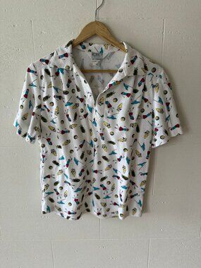 Vintage | Golf Lovers Printed Polo T-Shirt | Small